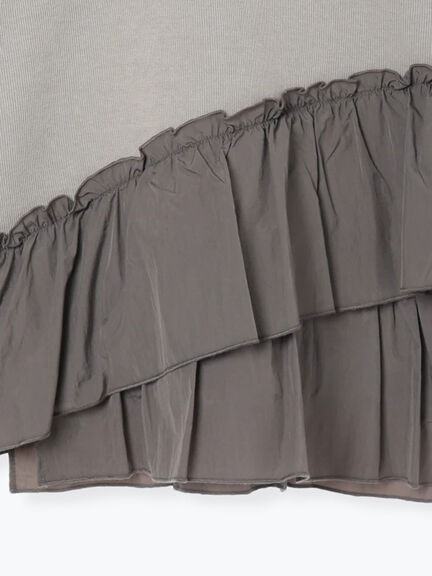 ペプラムドッキングプルオーバー(ブラック/ベージュ/キナリ)|Samansa Mos2 blue(サマンサモスモス ブルー)通販