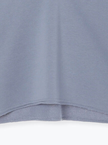 ◎裏毛深Vネックプルオーバー(グレー/ダークブラウン/ブルー)|Samansa Mos2 blue(サマンサモスモス ブルー)通販