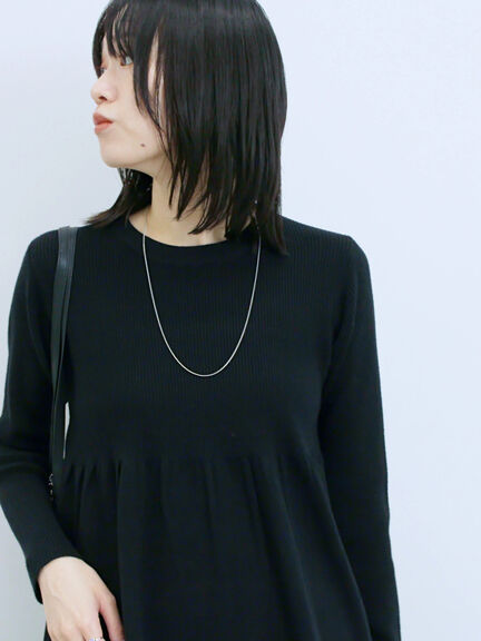 ◎ペプラムニットプルオーバー(ブラック/カーキ/TOPブラウン/TOPグレー)|Samansa Mos2 blue(サマンサモスモス ブルー)通販