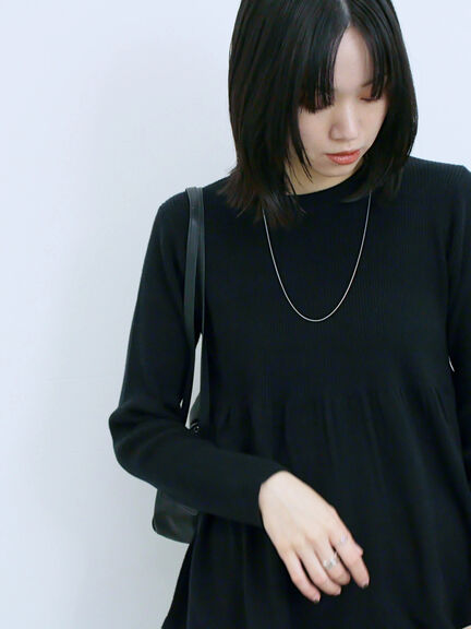 ◎ペプラムニットプルオーバー(ブラック/カーキ/TOPブラウン/TOPグレー)|Samansa Mos2 blue(サマンサモスモス ブルー)通販