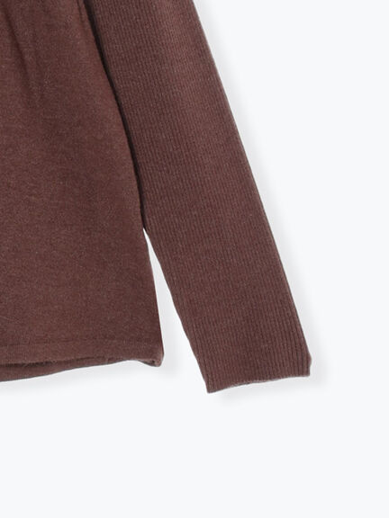 ◎ペプラムニットプルオーバー(ブラック/カーキ/TOPブラウン/TOPグレー)|Samansa Mos2 blue(サマンサモスモス ブルー)通販