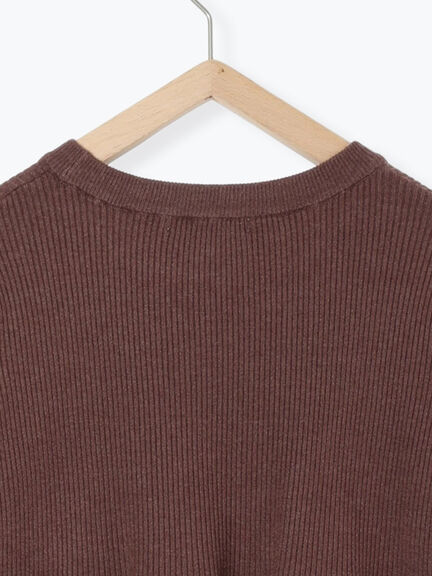 ◎ペプラムニットプルオーバー(ブラック/カーキ/TOPブラウン/TOPグレー)|Samansa Mos2 blue(サマンサモスモス ブルー)通販