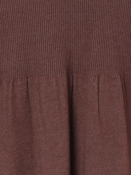 ◎ペプラムニットプルオーバー(ブラック/カーキ/TOPブラウン/TOPグレー)|Samansa Mos2 blue(サマンサモスモス ブルー)通販