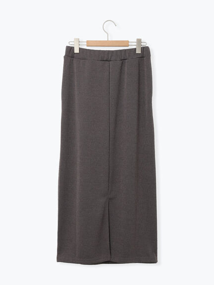 カットリブナロースカート(チャコールグレー/ブラック/ブラウン)|Samansa Mos2 blue(サマンサモスモス ブルー)通販