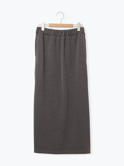 カットリブナロースカート(チャコールグレー/ブラック/ブラウン)|Samansa Mos2 blue(サマンサモスモス ブルー)通販