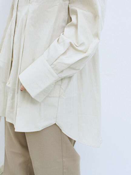 ◎マットサテンタックシャツ(チャコールグレー/ベージュ/ブラウン)|Samansa Mos2 blue(サマンサモスモス ブルー)通販