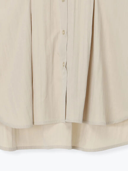 ◎マットサテンタックシャツ(チャコールグレー/ベージュ/ブラウン)|Samansa Mos2 blue(サマンサモスモス ブルー)通販