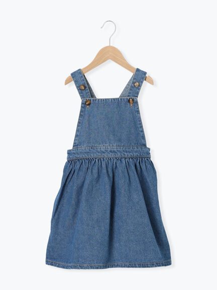 デニムジャンバースカート(ブルー/ネイビー)|Samansa Mos2 Lagom(KIDS)(サマンサモスモス ラーゴム)通販