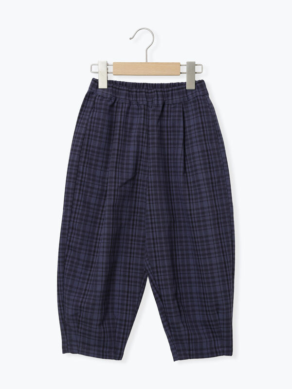 チェック柄コクーンパンツ(ネイビー)|Samansa Mos2 Lagom(KIDS)(サマンサモスモス ラーゴム)通販