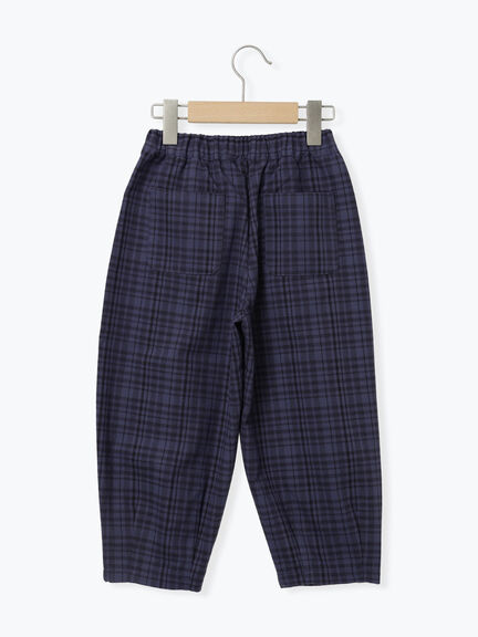 チェック柄コクーンパンツ(ブラウン/ネイビー)|Samansa Mos2 Lagom(KIDS)(サマンサモスモス ラーゴム)通販