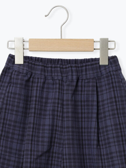 チェック柄コクーンパンツ(ブラウン/ネイビー)|Samansa Mos2 Lagom(KIDS)(サマンサモスモス ラーゴム)通販