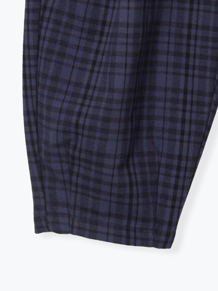 チェック柄コクーンパンツ(ブラウン/ネイビー)|Samansa Mos2 Lagom(KIDS)(サマンサモスモス ラーゴム)通販