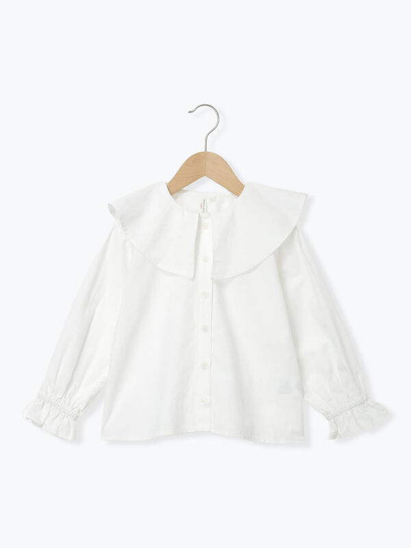 ビッグカラーブラウス(オフホワイト)|Samansa Mos2 Lagom(KIDS)(サマンサモスモス ラーゴム)通販