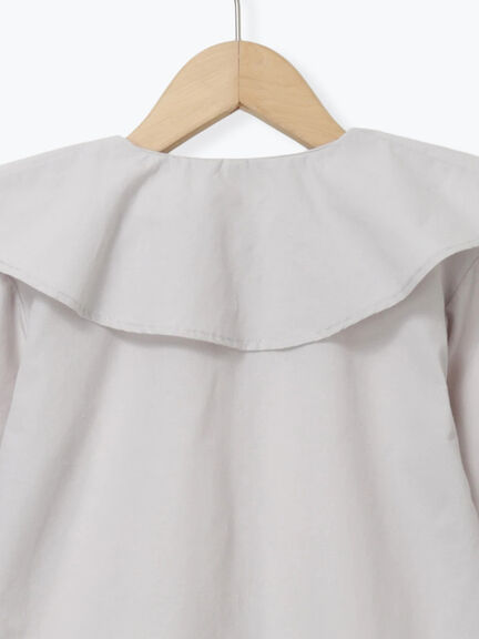 ビッグカラーブラウス(オフホワイト/Sグレー)|Samansa Mos2 Lagom(KIDS)(サマンサモスモス ラーゴム)通販