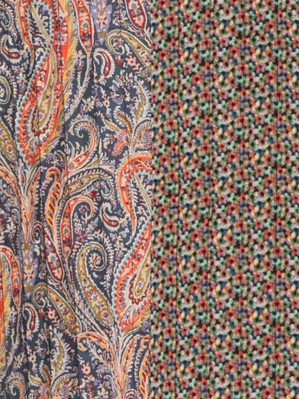 【LIBERTY】パッチワークキルトジャケット(レッド/キナリ)|TSUHARU by Samansa Mos2(ツハルバイサマンサモスモス)通販