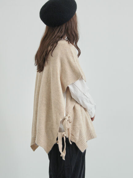 ウール混2WAYニットベスト(ブラック/ベージュ)|TSUHARU by Samansa Mos2(ツハルバイサマンサモスモス)通販