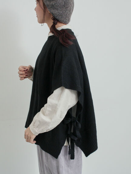 ウール混2WAYニットベスト(ブラック/ベージュ)|TSUHARU by Samansa Mos2(ツハルバイサマンサモスモス)通販