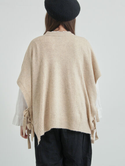 ウール混2WAYニットベスト(ブラック/ベージュ)|TSUHARU by Samansa Mos2(ツハルバイサマンサモスモス)通販