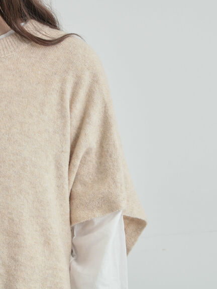 ウール混2WAYニットベスト(ブラック/ベージュ)|TSUHARU by Samansa Mos2(ツハルバイサマンサモスモス)通販