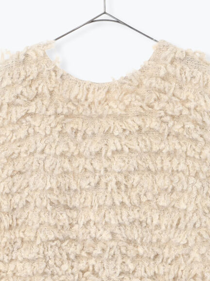 ループ編み前後2WAYニットベスト(グレー/オレンジ/キナリ)|TSUHARU by Samansa Mos2(ツハルバイサマンサモスモス)通販