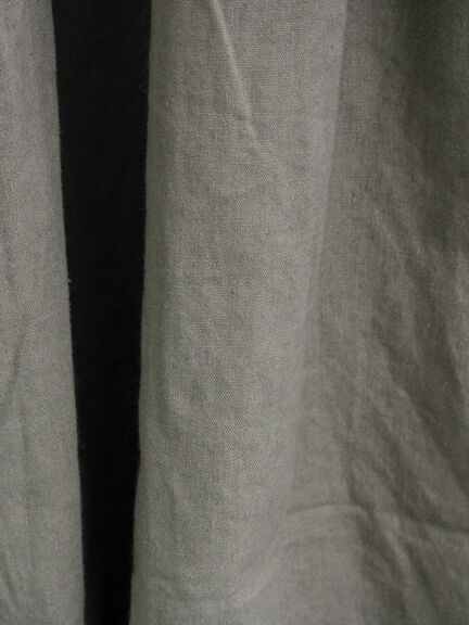 【WEB限定 Sサイズ】製品染めヘンプコットン前後着ギャザーワンピース(グレー/レッド/キナリ)|TSUHARU by Samansa Mos2(ツハルバイサマンサモスモス)通販