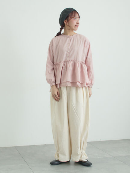 馬布バレルパンツ（ブラック/ベージュ/キナリ）｜TSUHARU by Samansa Mos2（ツハルバイサマンサモスモス）通販