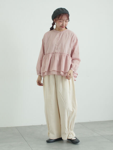 馬布バレルパンツ（ブラック/ベージュ/キナリ）｜TSUHARU by Samansa Mos2（ツハルバイサマンサモスモス）通販