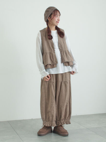 【WHITE COLLECTION】リバーレースピンタックブラウス（ホワイト）｜TSUHARU by Samansa Mos2（ツハルバイサマンサモスモス）通販