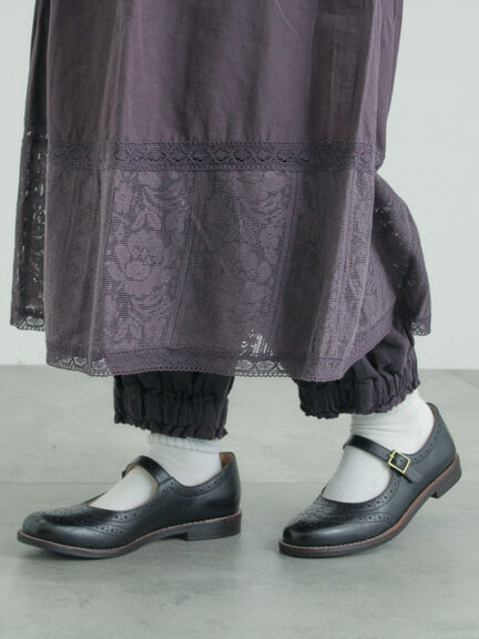 【WEB限定 Sサイズ】ランダム刺繍レース切替ワンピース（オフホワイト/チャコールグレー/ミント）｜TSUHARU by Samansa Mos2（ツハルバイサマンサモスモス）通販