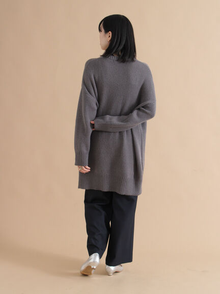 モヘヤライクニットチュニックワンピース(チャコールグレー/ブラウン/イエロー)|sm2rhythm(サマンサモスモス リズム)通販