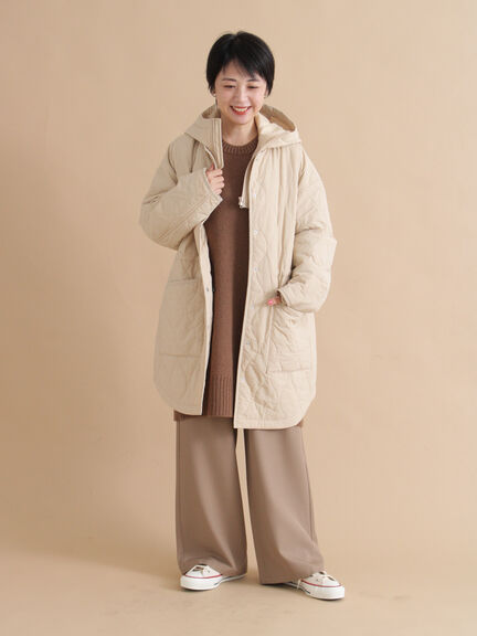 モヘヤライクニットチュニックワンピース(チャコールグレー/ブラウン/イエロー)|sm2rhythm(サマンサモスモス リズム)通販