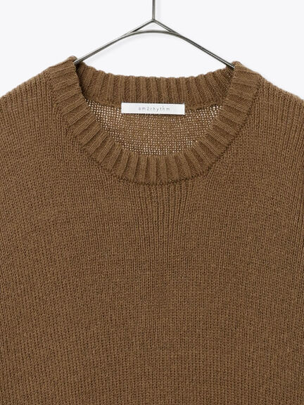 モヘヤライクニットチュニックワンピース(チャコールグレー/ブラウン/イエロー)|sm2rhythm(サマンサモスモス リズム)通販