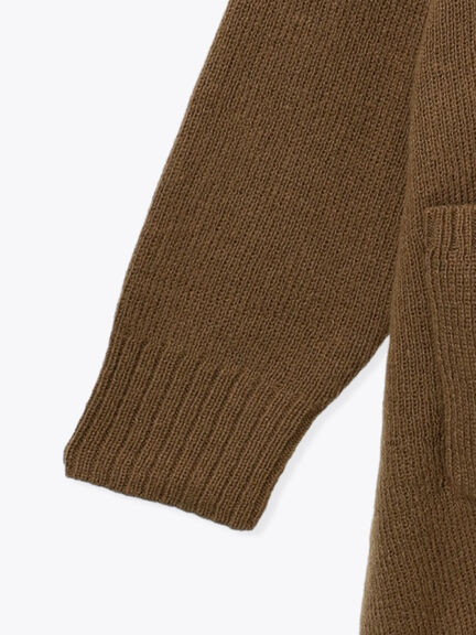 モヘヤライクニットチュニックワンピース(チャコールグレー/ブラウン/イエロー)|sm2rhythm(サマンサモスモス リズム)通販