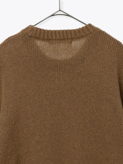 モヘヤライクニットチュニックワンピース(チャコールグレー/ブラウン/イエロー)|sm2rhythm(サマンサモスモス リズム)通販