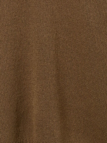 モヘヤライクニットチュニックワンピース(チャコールグレー/ブラウン/イエロー)|sm2rhythm(サマンサモスモス リズム)通販