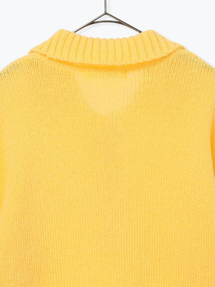 モヘヤライク衿付ニットプルオーバー(チャコールグレー/ブラウン/イエロー)|sm2rhythm(サマンサモスモス リズム)通販