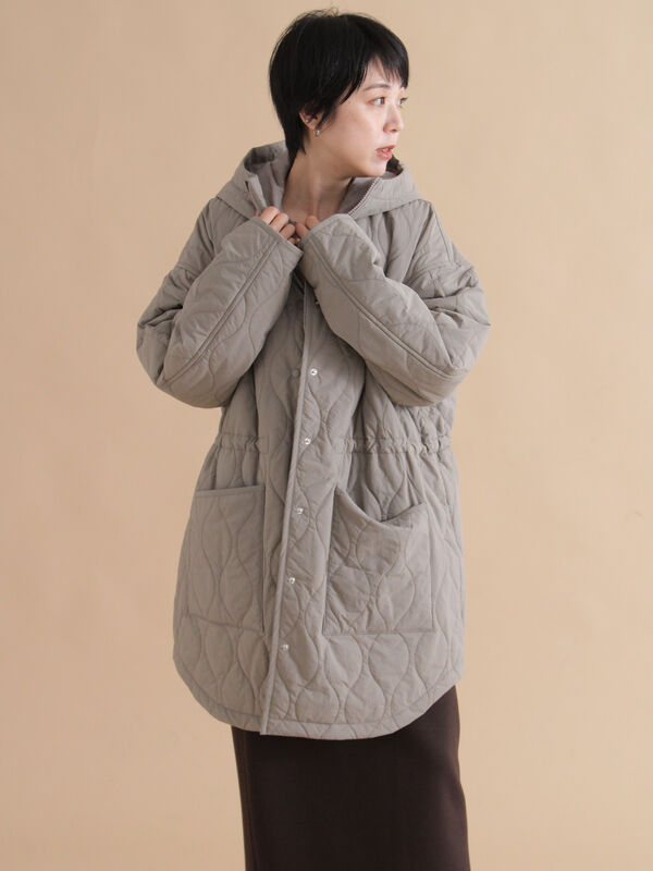 キルトレイヤードジャケット(カーキ)|sm2rhythm(サマンサモスモス リズム)通販