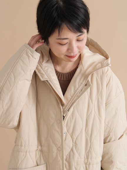 キルトレイヤードジャケット(ブラック/ベージュ/カーキ)|sm2rhythm(サマンサモスモス リズム)通販