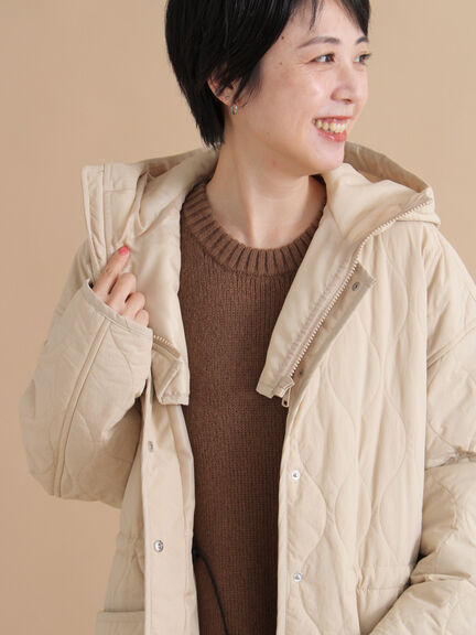 キルトレイヤードジャケット(ブラック/ベージュ/カーキ)|sm2rhythm(サマンサモスモス リズム)通販