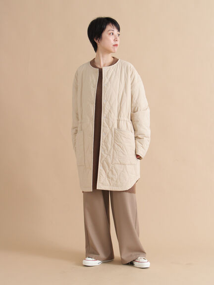 キルトレイヤードジャケット(ブラック/ベージュ/カーキ)|sm2rhythm(サマンサモスモス リズム)通販