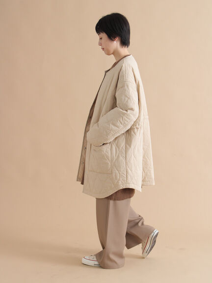 キルトレイヤードジャケット(ブラック/ベージュ/カーキ)|sm2rhythm(サマンサモスモス リズム)通販