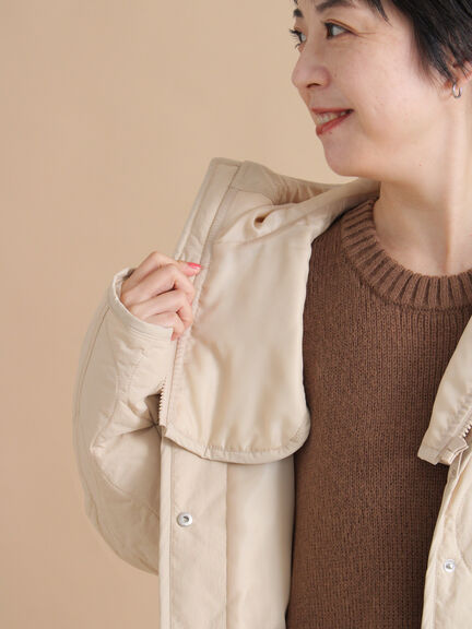 キルトレイヤードジャケット(ブラック/ベージュ/カーキ)|sm2rhythm(サマンサモスモス リズム)通販