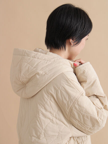 キルトレイヤードジャケット(ブラック/ベージュ/カーキ)|sm2rhythm(サマンサモスモス リズム)通販