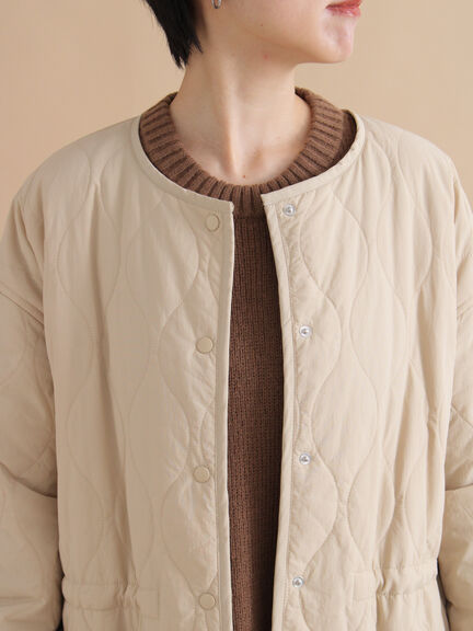 キルトレイヤードジャケット(ブラック/ベージュ/カーキ)|sm2rhythm(サマンサモスモス リズム)通販