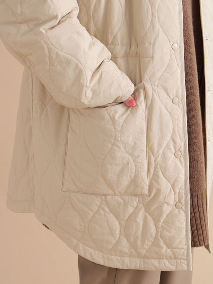 キルトレイヤードジャケット(ブラック/ベージュ/カーキ)|sm2rhythm(サマンサモスモス リズム)通販