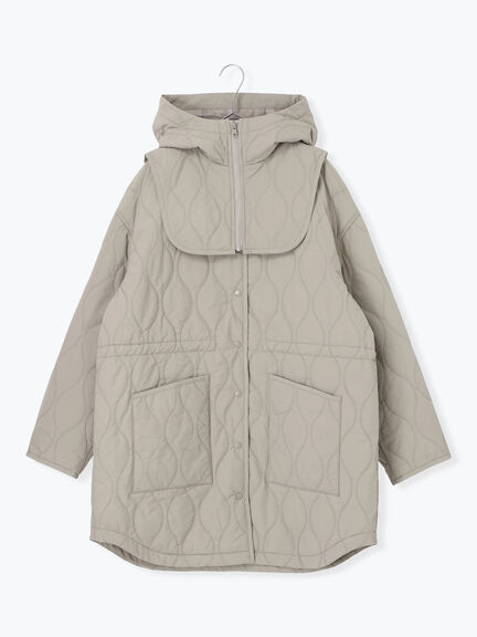 キルトレイヤードジャケット(ブラック/ベージュ/カーキ)|sm2rhythm(サマンサモスモス リズム)通販