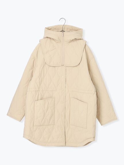 キルトレイヤードジャケット(ブラック/ベージュ/カーキ)|sm2rhythm(サマンサモスモス リズム)通販