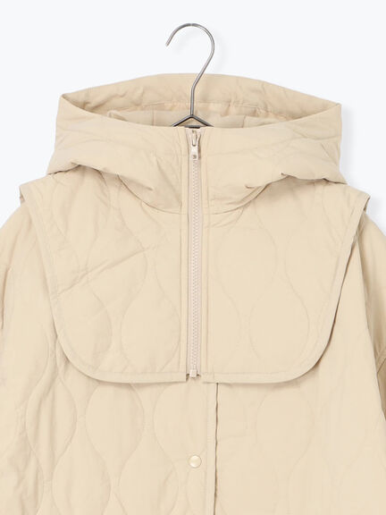 キルトレイヤードジャケット(ブラック/ベージュ/カーキ)|sm2rhythm(サマンサモスモス リズム)通販