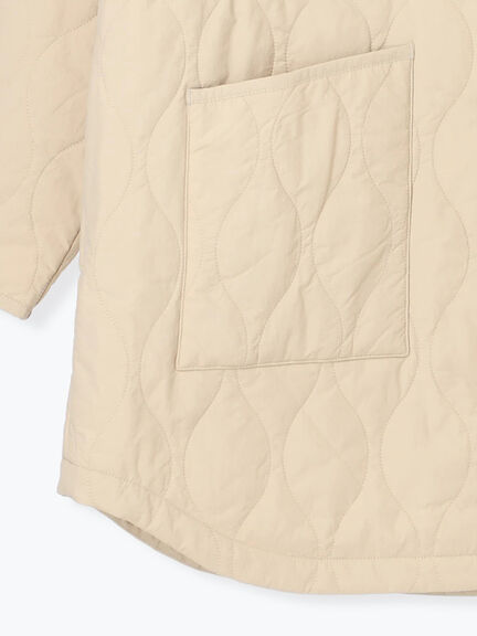 キルトレイヤードジャケット(ブラック/ベージュ/カーキ)|sm2rhythm(サマンサモスモス リズム)通販