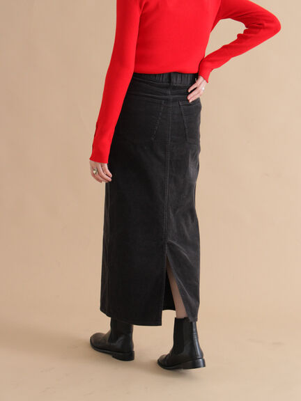 コーデュロイロングスカート(チャコールグレー/ベージュ/ブルー)|sm2rhythm(サマンサモスモス リズム)通販